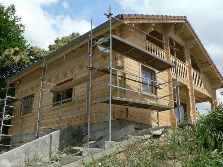 travaux de sablage près de Aoste 