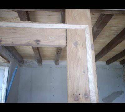 Sablage plafonds et poutres
